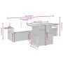 Set Gartensofas mit Kissen 5 Stück synthetisches Rattan beige von , Gartensets - Ref: Foro24-3271633, Preis: 352,99 €, Rabatt: %