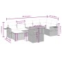 Set Gartensofas mit beigen Kissen 8 Stück PE Rattan von , Gartensets - Ref: Foro24-3271864, Preis: 529,21 €, Rabatt: %