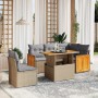 Juego de sofás jardín con cojines 6 pzas ratán sintético beige de , Conjuntos de jardín - Ref: Foro24-3273964, Precio: 415,27...