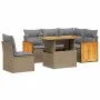 Set Gartensofas mit Kissen 6 Stück synthetisches Rattan beige von , Gartensets - Ref: Foro24-3273964, Preis: 434,57 €, Rabatt: %