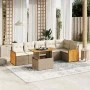 Set sofás de jardín 7 piezas y cojines ratán sintético beige de , Conjuntos de jardín - Ref: Foro24-3273970, Precio: 510,81 €...