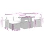 Set of 7-piece garden sofas and beige synthetic rattan cushions by , Garden sets - Ref: Foro24-3276146, Price: 481,64 €, Disc...