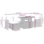 Set of 7-piece garden sofas and beige synthetic rattan cushions by , Garden sets - Ref: Foro24-3276146, Price: 490,52 €, Disc...