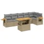 Set of 7-piece garden sofas and beige synthetic rattan cushions by , Garden sets - Ref: Foro24-3273530, Price: 493,38 €, Disc...
