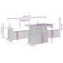 Gartensofa-Set mit 6-teiligen Kissen aus synthetischem Rattan in Beige. von , Gartensets - Ref: Foro24-3273494, Preis: 445,99...