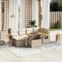 Set of 7-piece garden sofas and beige synthetic rattan cushions by , Garden sets - Ref: Foro24-3273620, Price: 558,85 €, Disc...