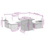 Gartensofagarnitur mit beigen Kissen, 8-teilig, aus PE-Rattan. von , Gartensets - Ref: Foro24-3271870, Preis: 537,00 €, Rabat...