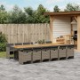 Garten-Essgruppe mit 13-teiligen Kissen aus grauem synthetischem Rattan. von , Gartensets - Ref: Foro24-3210590, Preis: 1,00 ...