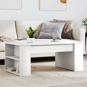 Engineered wood white coffee table 102x55x42 cm by , Coffee table - Ref: Foro24-831853, Price: 57,32 €, Discount: %