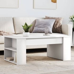 Weißer Couchtisch aus Holzwerkstoff 102x55x42 cm von , Couchtisch - Ref: Foro24-831853, Preis: 58,18 €, Rabatt: %