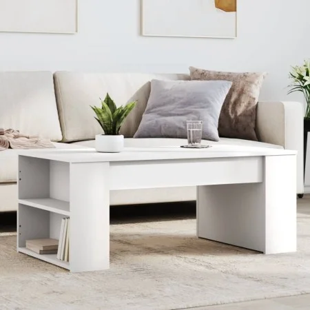 Engineered wood white coffee table 102x55x42 cm by , Coffee table - Ref: Foro24-831853, Price: 57,32 €, Discount: %