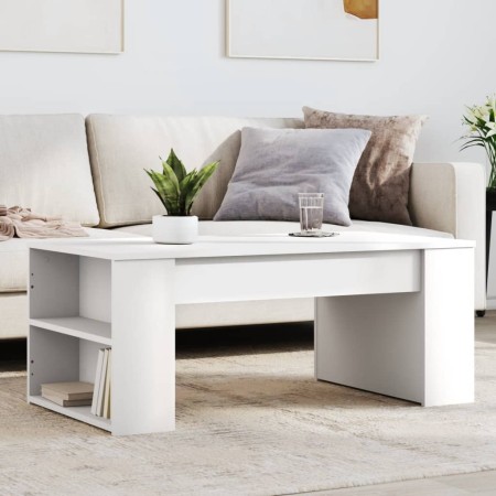 Weißer Couchtisch aus Holzwerkstoff 102x55x42 cm von , Couchtisch - Ref: Foro24-831853, Preis: 58,18 €, Rabatt: %