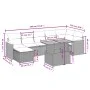 Gartensofagarnitur mit beigen Kissen, 8-teilig, aus PE-Rattan. von , Gartensets - Ref: Foro24-3273187, Preis: 515,79 €, Rabat...