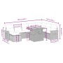 Garden sofa set with beige cushions, 8 pieces, PE rattan. by , Garden sets - Ref: Foro24-3273634, Price: 573,98 €, Discount: %