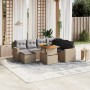 Garden sofa set with beige cushions, 8 pieces, PE rattan. by , Garden sets - Ref: Foro24-3271430, Price: 515,46 €, Discount: %