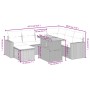 Garden sofa set with beige cushions, 8 pieces, PE rattan. by , Garden sets - Ref: Foro24-3271430, Price: 515,46 €, Discount: %