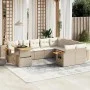 Garden sofa set with beige cushions, 10 pieces, synthetic rattan by , Garden sets - Ref: Foro24-3273683, Price: 745,07 €, Dis...