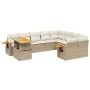 Garden sofa set with beige cushions, 10 pieces, synthetic rattan by , Garden sets - Ref: Foro24-3273683, Price: 745,07 €, Dis...