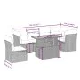 Set of 7-piece garden sofas and beige synthetic rattan cushions by , Garden sets - Ref: Foro24-3270855, Price: 500,42 €, Disc...