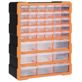 Organizador multicajones con 39 cajones 38x16x47 cm