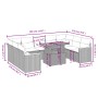 Garden sofa set with beige cushions, 10 pieces, synthetic rattan by , Garden sets - Ref: Foro24-3273222, Price: 613,68 €, Dis...
