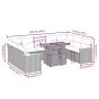 Garden sofa set with beige cushions, 10 pieces, synthetic rattan by , Garden sets - Ref: Foro24-3273222, Price: 641,81 €, Dis...
