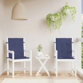 Cushions for low back chair 2 units navy blue fabric by , Cushions for chairs and sofas - Ref: Foro24-378680, Price: 26,52 €,...