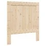 Solid pine wood bed frame with headboard 90x200 cm by , Beds and slatted bases - Ref: Foro24-3281538, Price: 143,35 €, Discou...