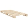 Estructura de cama con cabecero madera maciza de pino 90x200 cm de , Camas y somieres - Ref: Foro24-3281538, Precio: 144,97 €...