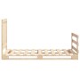 Estructura de cama con cabecero madera maciza de pino 90x200 cm de , Camas y somieres - Ref: Foro24-3281538, Precio: 144,97 €...