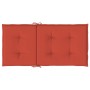 Low back chair cushions 2 units red melange fabric 100x50x4 cm by , Cushions for chairs and sofas - Ref: Foro24-4002463, Pric...