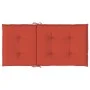 Low back chair cushions 2 units red melange fabric 100x50x4 cm by , Cushions for chairs and sofas - Ref: Foro24-4002463, Pric...