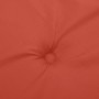 Low back chair cushions 2 units red melange fabric 100x50x4 cm by , Cushions for chairs and sofas - Ref: Foro24-4002463, Pric...