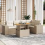 Juego de sofás jardín con cojines 6 pzas ratán sintético beige von , Gartensets - Ref: Foro24-3272626, Preis: 461,31 €, Rabat...
