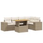 Juego de sofás jardín con cojines 6 pzas ratán sintético beige von , Gartensets - Ref: Foro24-3272626, Preis: 461,31 €, Rabat...