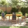 Juego comedor de jardín 5 pzas madera maciza acacia y textileno de , Conjuntos de jardín - Ref: Foro24-3279260, Precio: 576,6...