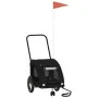 Remolque de bicicleta mascotas hierro tela Oxford negro de , Cochecitos para mascotas - Ref: Foro24-93975, Precio: 100,03 €, ...