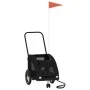 Remolque de bicicleta mascotas hierro tela Oxford negro de , Cochecitos para mascotas - Ref: Foro24-93975, Precio: 100,03 €, ...