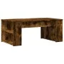 Engineered wood smoked oak coffee table 102x55x42 cm by , Coffee table - Ref: Foro24-831858, Price: 62,65 €, Discount: %