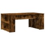 Mesa de centro madera de ingeniería roble ahumado 102x55x42 cm de , Mesas de centro - Ref: Foro24-831858, Precio: 63,28 €, De...