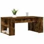 Engineered wood smoked oak coffee table 102x55x42 cm by , Coffee table - Ref: Foro24-831858, Price: 62,65 €, Discount: %