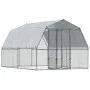 Chicken coop with roof and door galvanized silver steel by , Cages and habitats for small animals - Ref: Foro24-3294911, Pric...