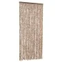Cortina antimoscas chenilla beige y marrón oscuro 56x200 cm by , Mosquito nets for windows - Ref: Foro24-377319, Price: 38,68...