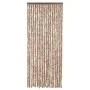 Cortina antimoscas chenilla beige y marrón oscuro 56x200 cm by , Mosquito nets for windows - Ref: Foro24-377319, Price: 38,68...