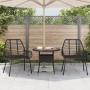 Gartenstühle, 2 Stück, aus schwarzem synthetischem Rattan. von , Gartenstühle - Ref: Foro24-369091, Preis: 112,01 €, Rabatt: %