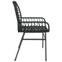 Gartenstühle, 2 Stück, aus schwarzem synthetischem Rattan. von , Gartenstühle - Ref: Foro24-369091, Preis: 110,09 €, Rabatt: %
