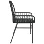 Gartenstühle, 2 Stück, aus schwarzem synthetischem Rattan. von , Gartenstühle - Ref: Foro24-369091, Preis: 112,01 €, Rabatt: %