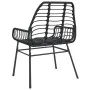 Gartenstühle, 2 Stück, aus schwarzem synthetischem Rattan. von , Gartenstühle - Ref: Foro24-369091, Preis: 110,09 €, Rabatt: %