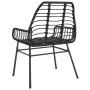 Gartenstühle, 2 Stück, aus schwarzem synthetischem Rattan. von , Gartenstühle - Ref: Foro24-369091, Preis: 112,01 €, Rabatt: %
