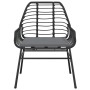 Gartensofas mit Kissen, 2 Stück, aus schwarzem synthetischem Rattan von , Gartenstühle - Ref: Foro24-369093, Preis: 116,54 €,...